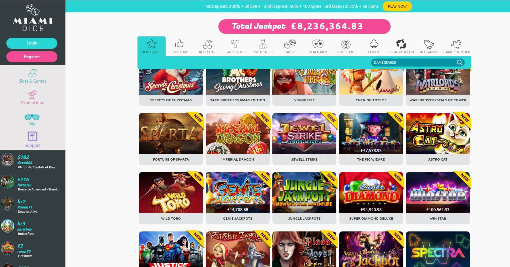 miami dice casino review