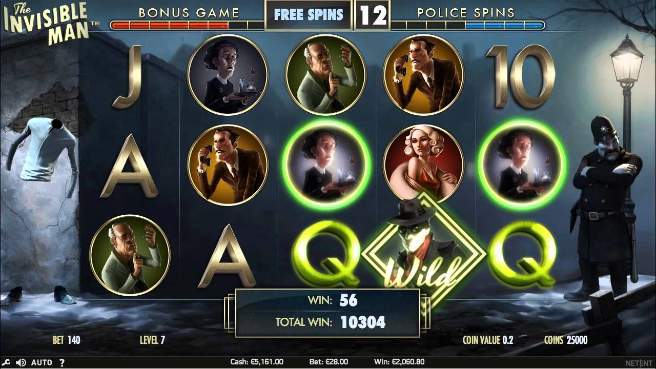 invisible man slot review